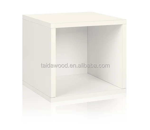 Модульный открытый деревянный ящик для хранения кубиков