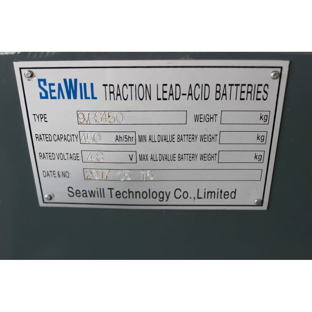 48v rechargeable traction battery 48V 450AH 9VBS450 lift truck battery