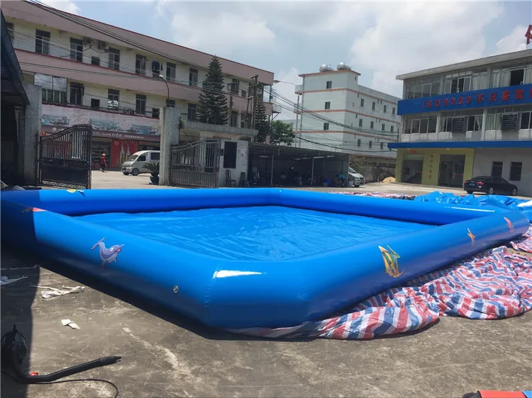 Custom Big Inflatable Water Pool In Park Inflatable Large Wading Pool Adult Size Inflatable Swimming Pool