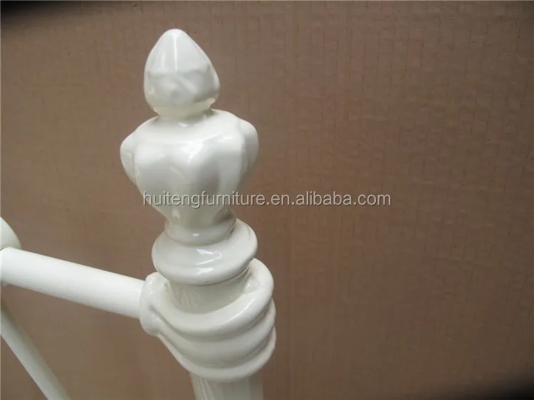 modern style design bedroom furniture set best support modern black double metal bed platform frame metal bed