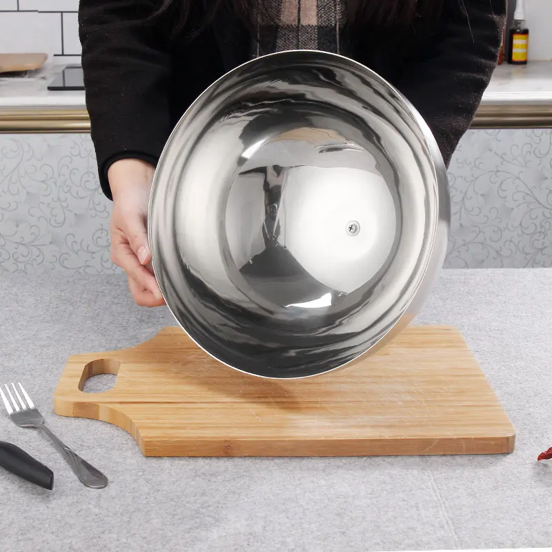 
Stainless Steel Serving Dish Food Cover Round Food Covers Meal Steak Food Spherical Covers 