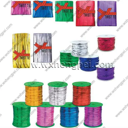 colorful twist ties for bread package/merry tie/twist ties roll