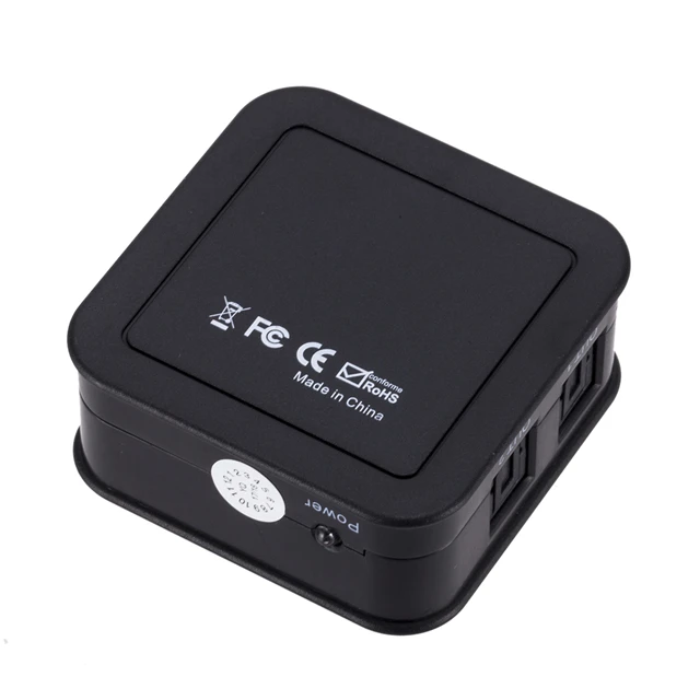 Mini Video Surround Sound Amplifier 1x3 Splitters Amplifier Repeater SPDIF Toslink Digital Optical Audio Splitter
