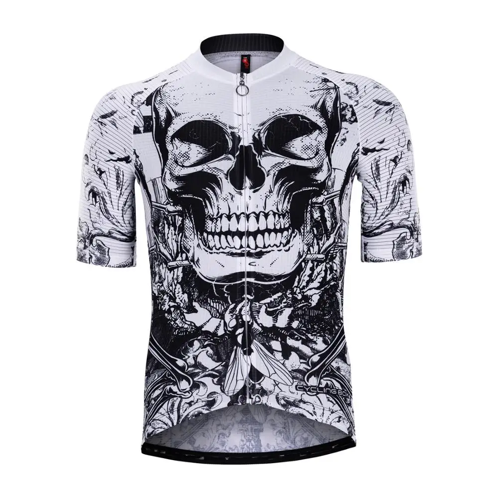 Stylish Doom Dean Grid Relaxed Fit Road Bike Short Sleeve Cycling Shirt Mens