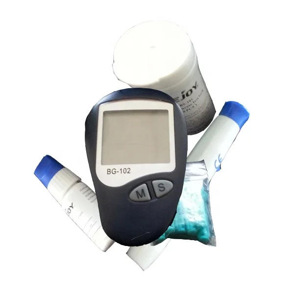 Code free blood glucose meter with test strips