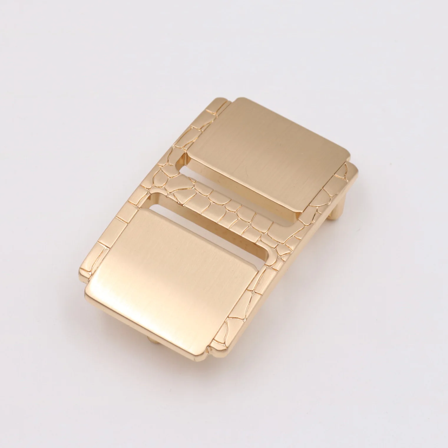 Rectangle Gold Adjustable Male Belt Buckle Zinc Alloy Leather Accessories Belt Buckle
