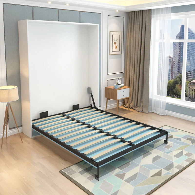 2018 Hottest China Factory Metal Frame Folding Bed Single Hidden Bed Wall Bed