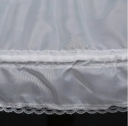 In Stock 3 Hoops White A-Line Petticoat Crinoline Underskirt Accessories WF938