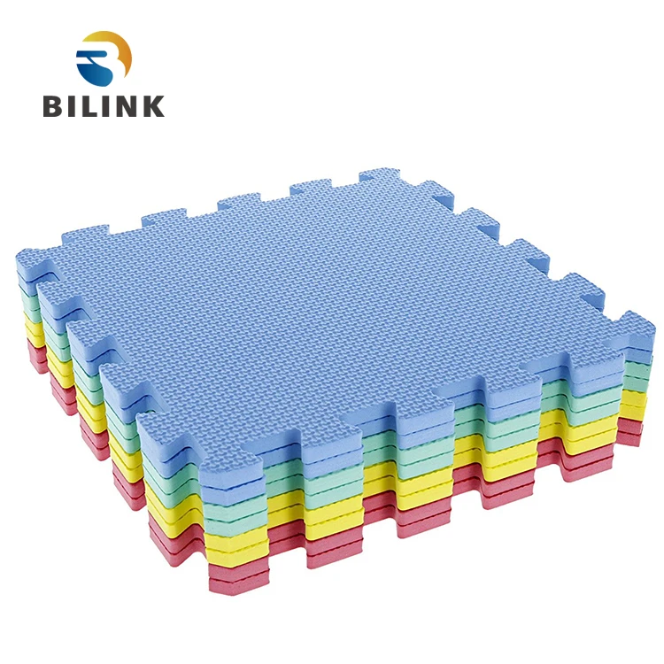 Bilink 60x60cm Non-slip Soft Waterproof Non-toxic interlocking EVA foam floor mat for kids play