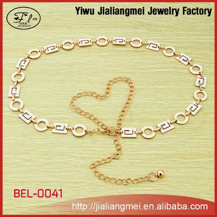 High Quality Metal Chain Belt, Gold Belly Chain, Women Waist Belts Chain