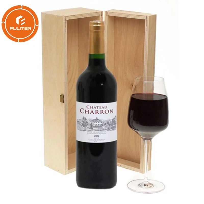 
Custom Primary Color Bottle Shipping Bamboo Wine Wooden Box 