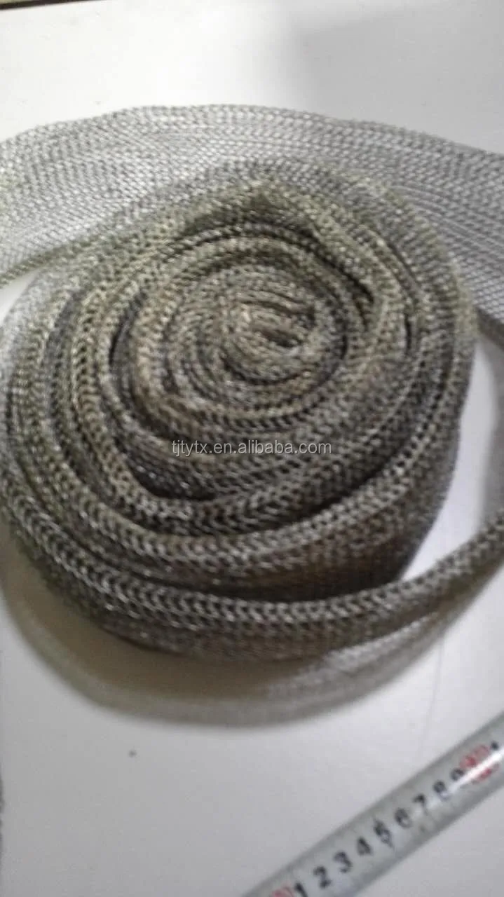 Stainless steel and metal knitted wire mesh sleeve GAS LIQUID filter mesh