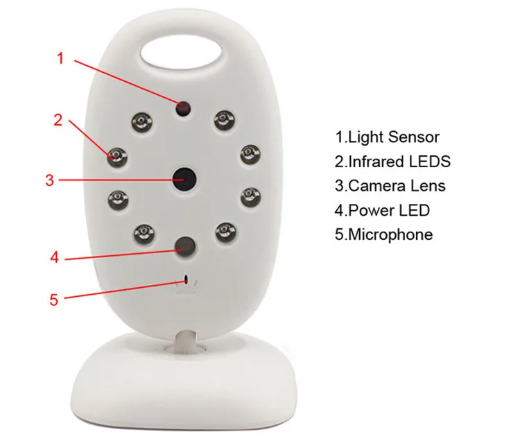 
2 inch Color Video Wireless Baby Monitor Security Camera Baba Electronic Radio Video Nanny Night Vision Temperature Babysitter 