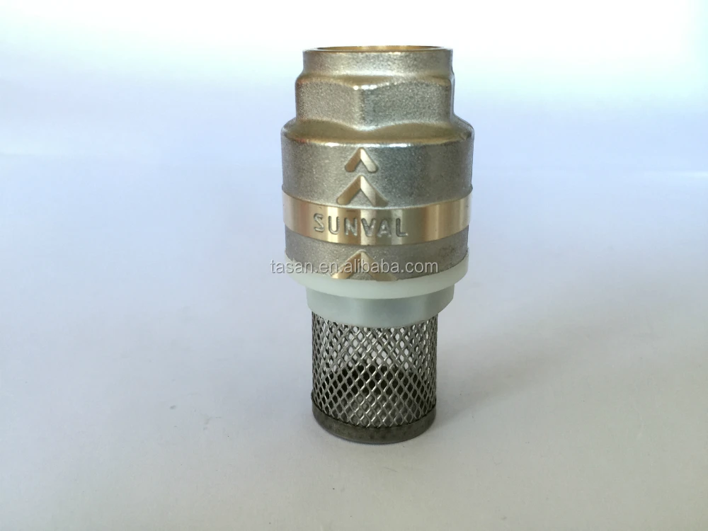 S4182 Brass Foot Valve with net