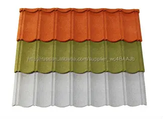 Дешевой цене камень покрытием металла черепица строительный материал