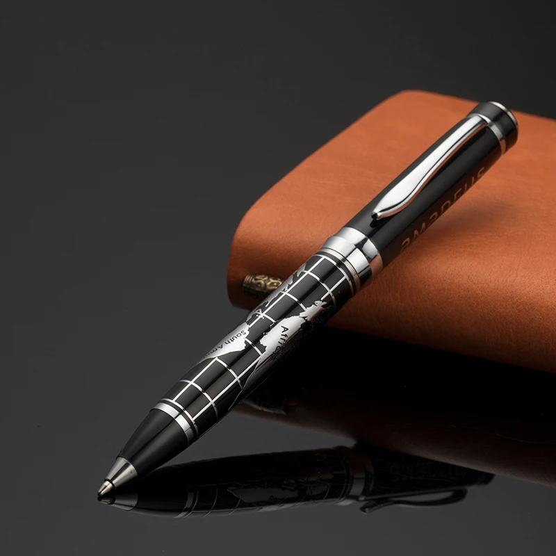 2025 металлические роликовые ручки с картой мира металлическая ручка эко-роликом