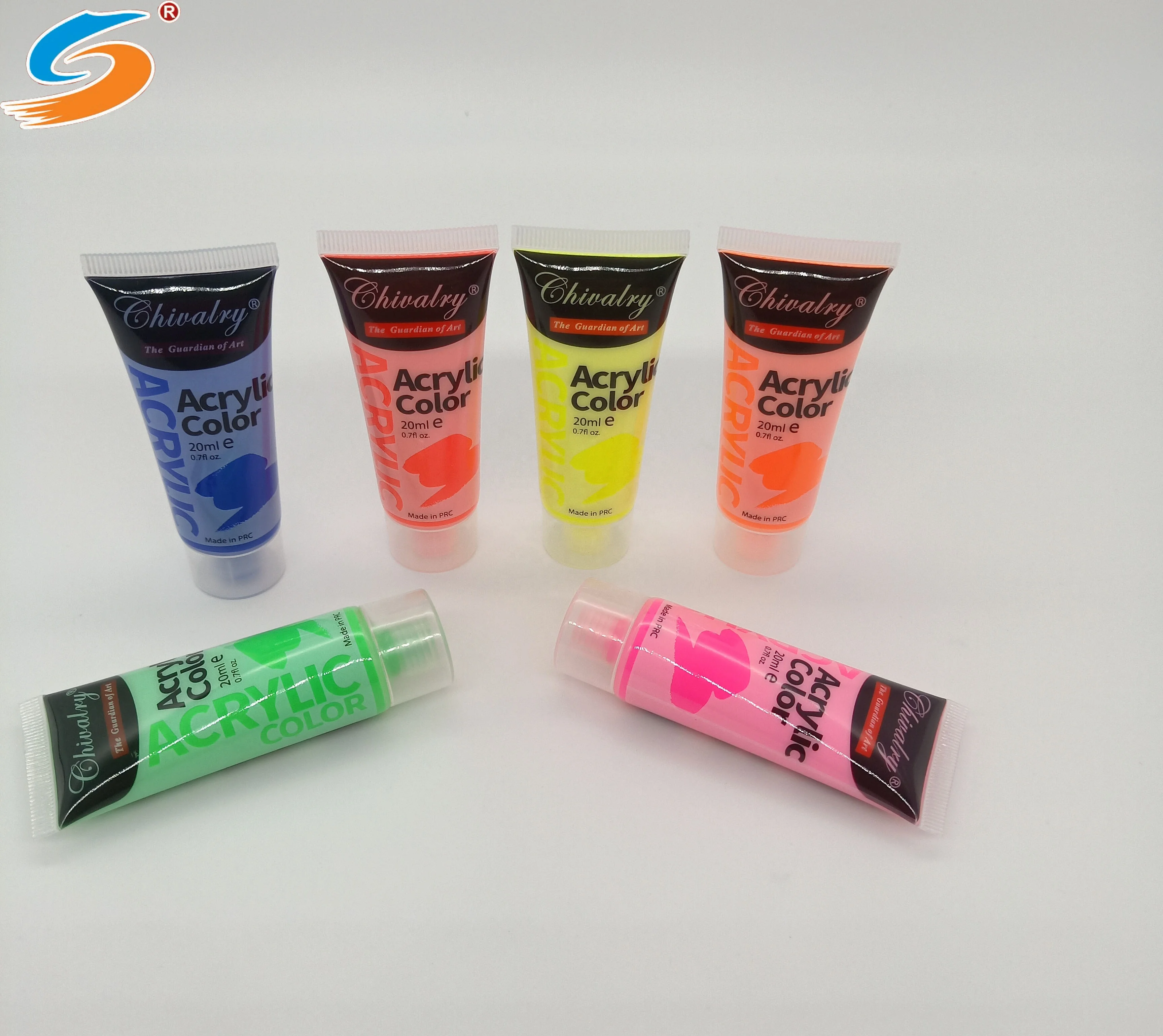 Hot Sale 6piece Set 20ml Acrylic Paints