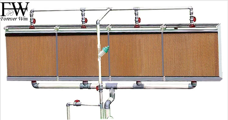 low price farm multi-span agricultural poultry hot air filter