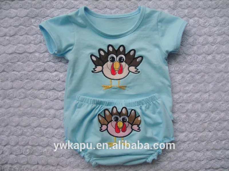 Latest style newborn girls thanksgiving outfit for baby