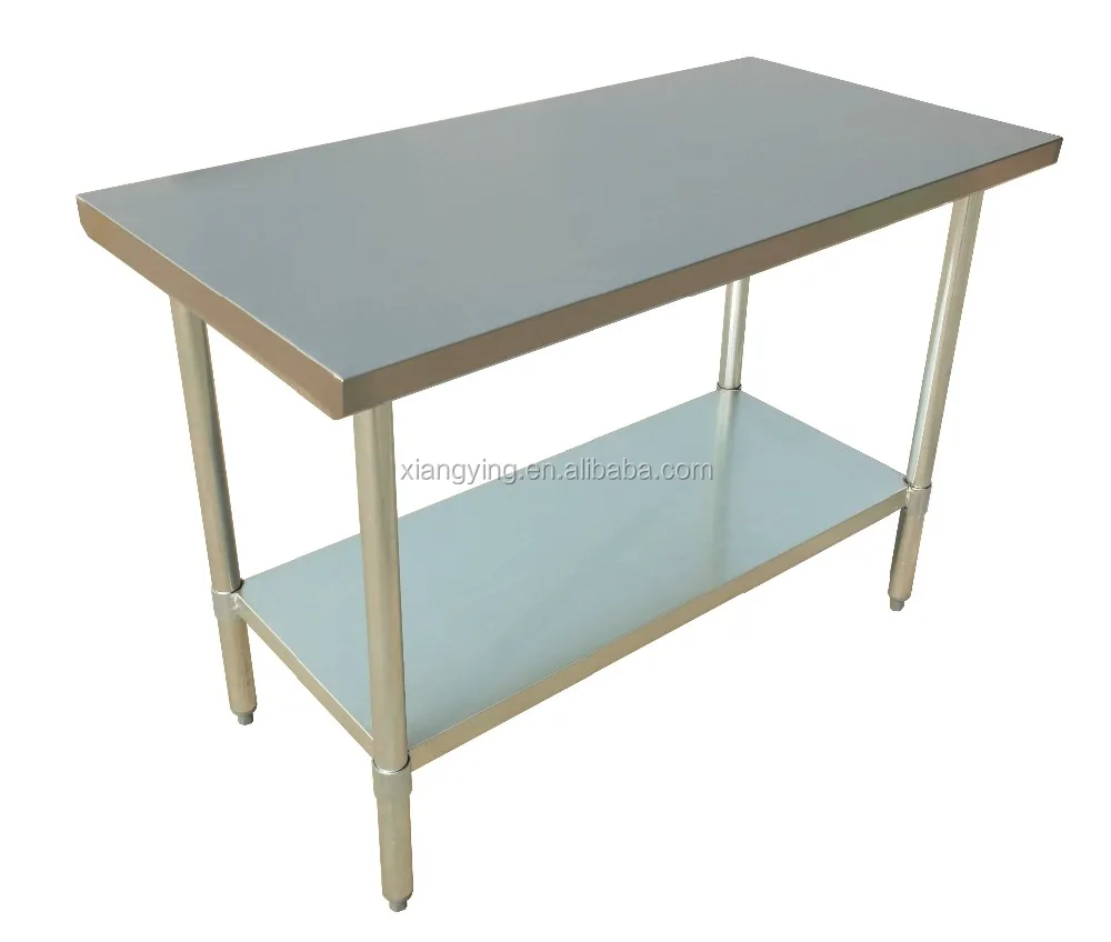 kitchen utility table, NSF approval detachable prep stainless steel work table for commercial kitchen or restaurant,