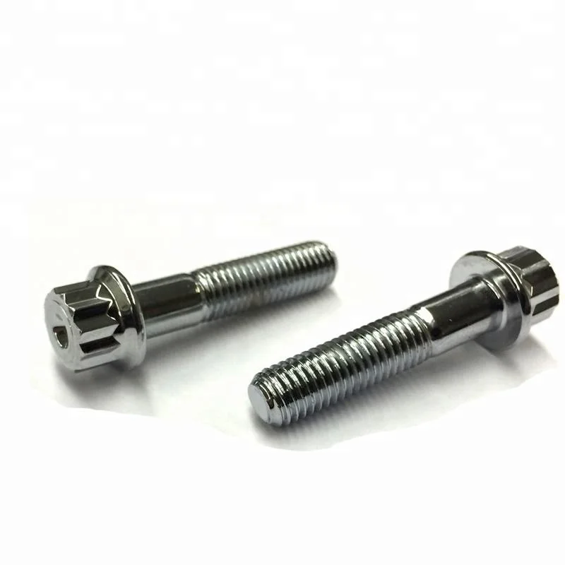 M6 M8 Titanium GR5 12 Point Flange Bolt