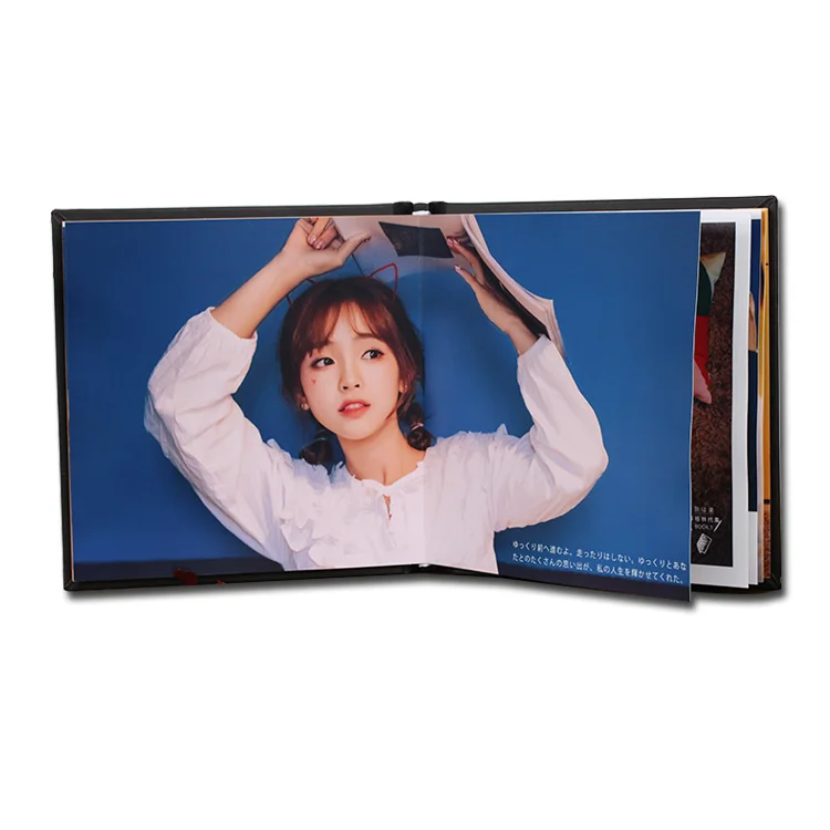 Colorful Printed Glossy Lamination A3 A4 A5 A6 Coated Paper wedding album leather photo book cover