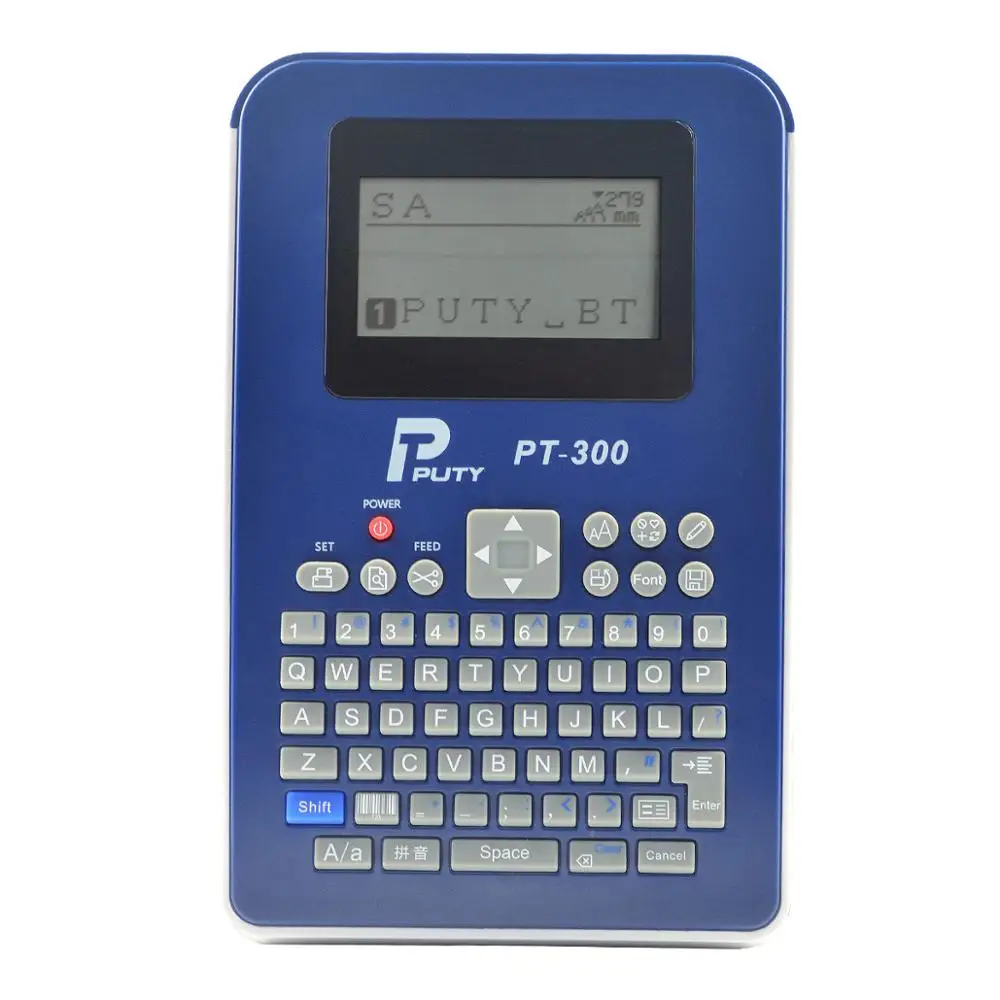 2018 PUTY Новый PT-300 QWERTY термотрансферной печати этикеток maker