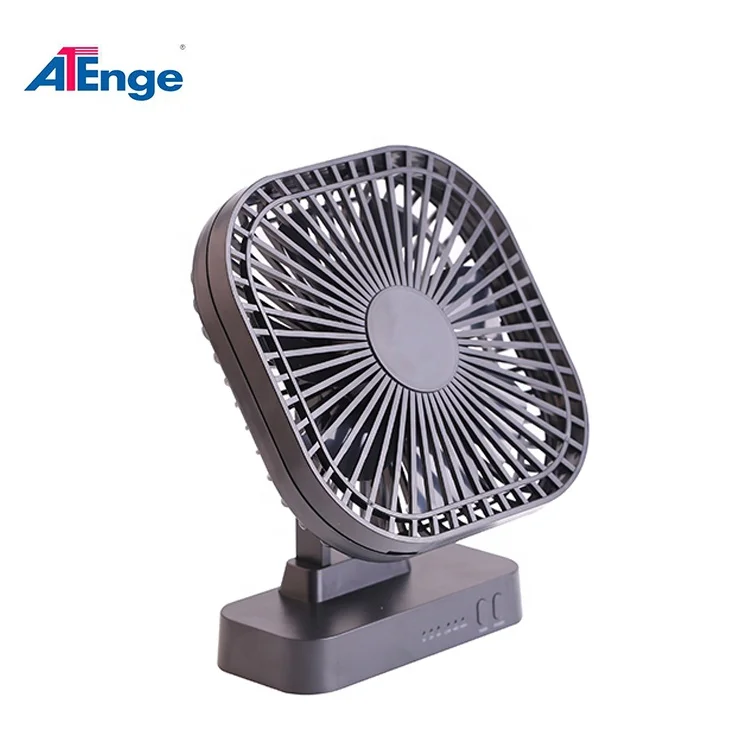 Top Selling High Powered Mini Fan Battery Operated Rechargeable Fan Table USB Cable Air Cooling Fan 3 Speed and Self-adjustable