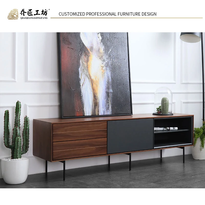 Customized Living Room Wood Tv Cabinet Simple Mdf Tv Cabinet