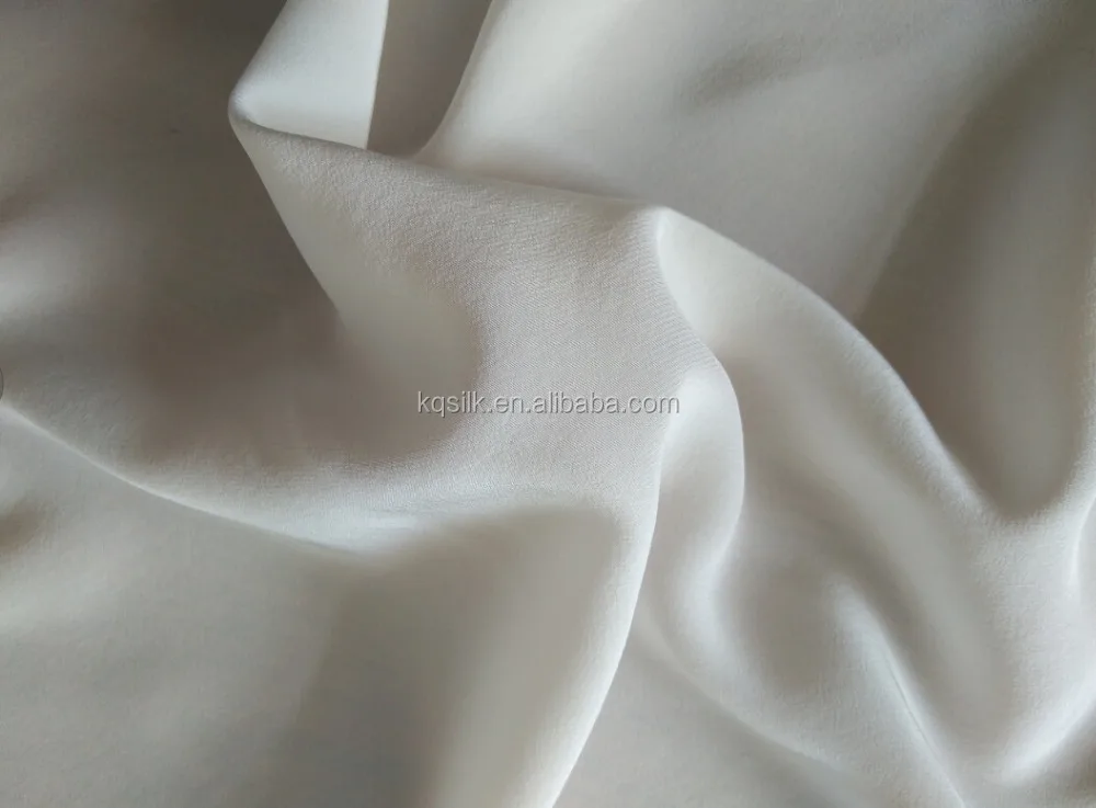 
PFD delicate softer undyed color CDC 100% pure silk crepe de chine fabric 