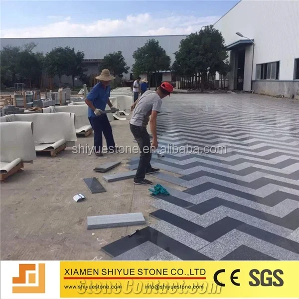 
Black and Grey Granite Paving Stone 