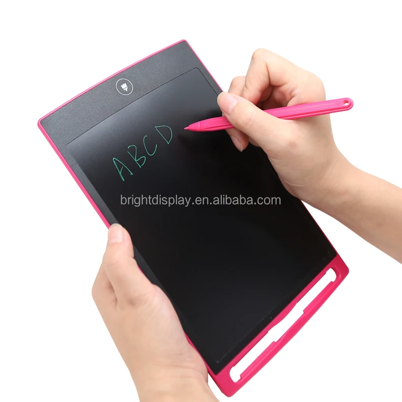 Magnetic 8.5 inch lcd writing school tablet board memo pads with stylus for kids