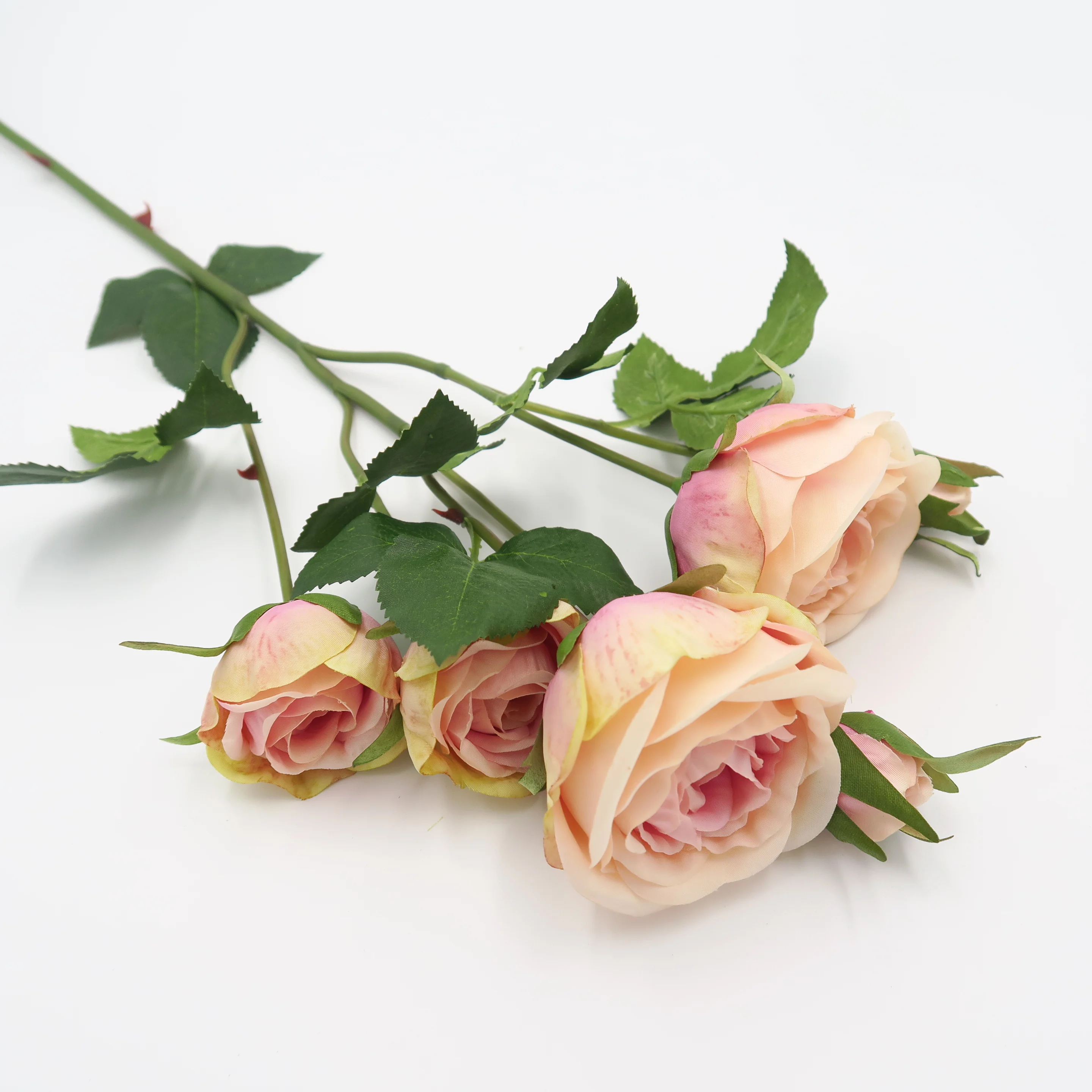 2019 new design Decorative Flower Head with leaves