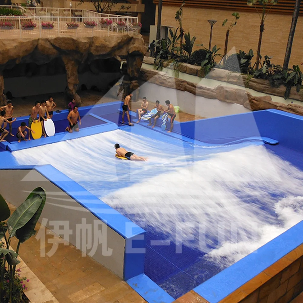
Big Surfing Blue Fiberglass Water Slide FlowRider for Water Park Amusement 