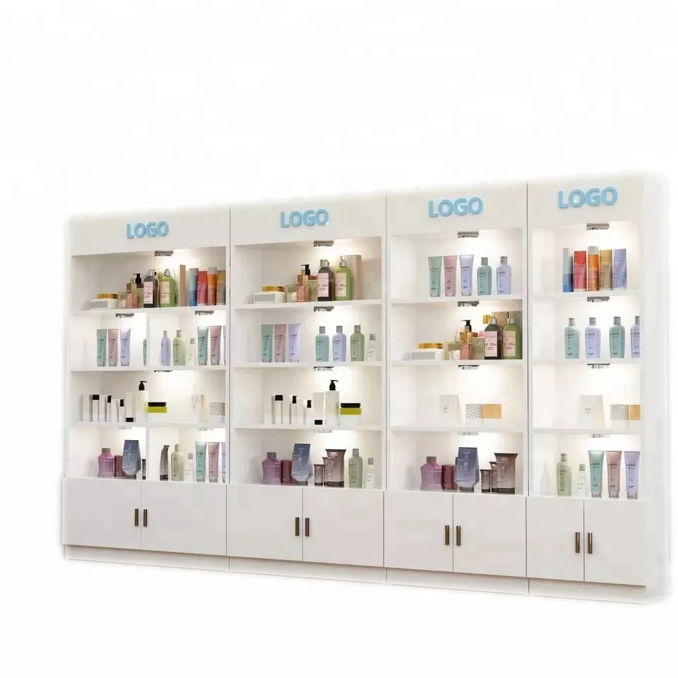 30% off Makeup display shelf stand showcase with LOGO