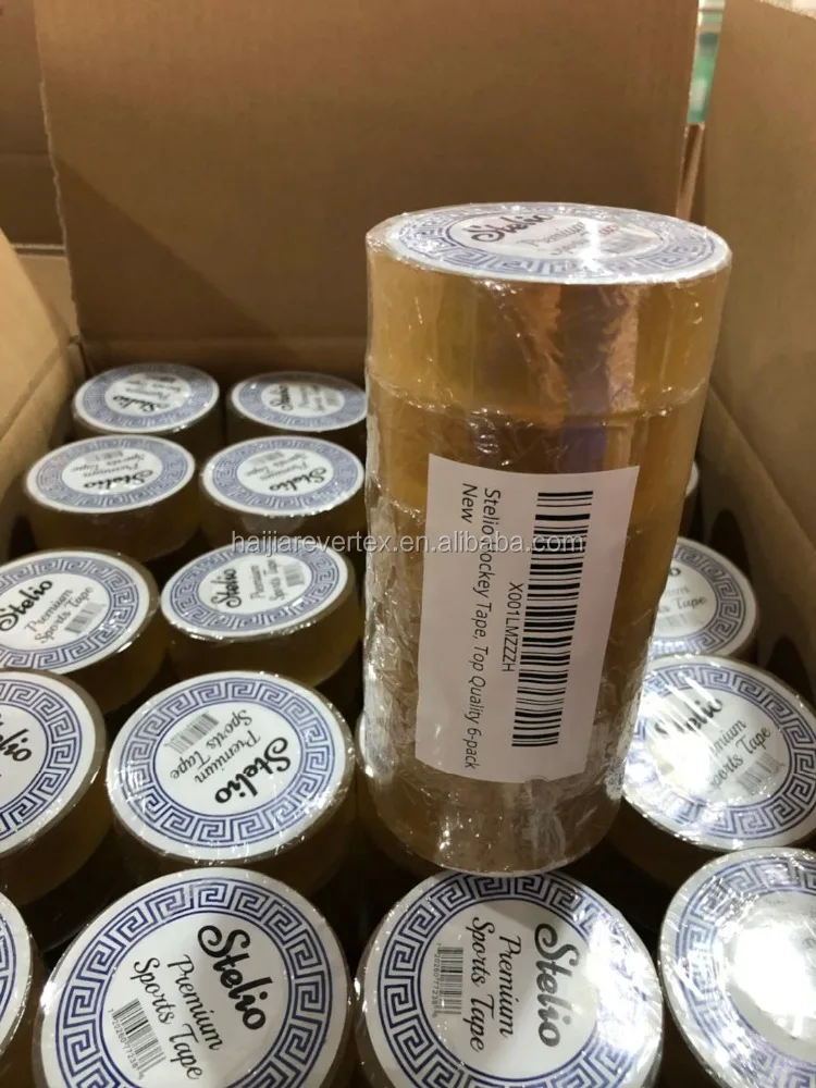 clear ice hockey tape 6 piece per pack with customize label