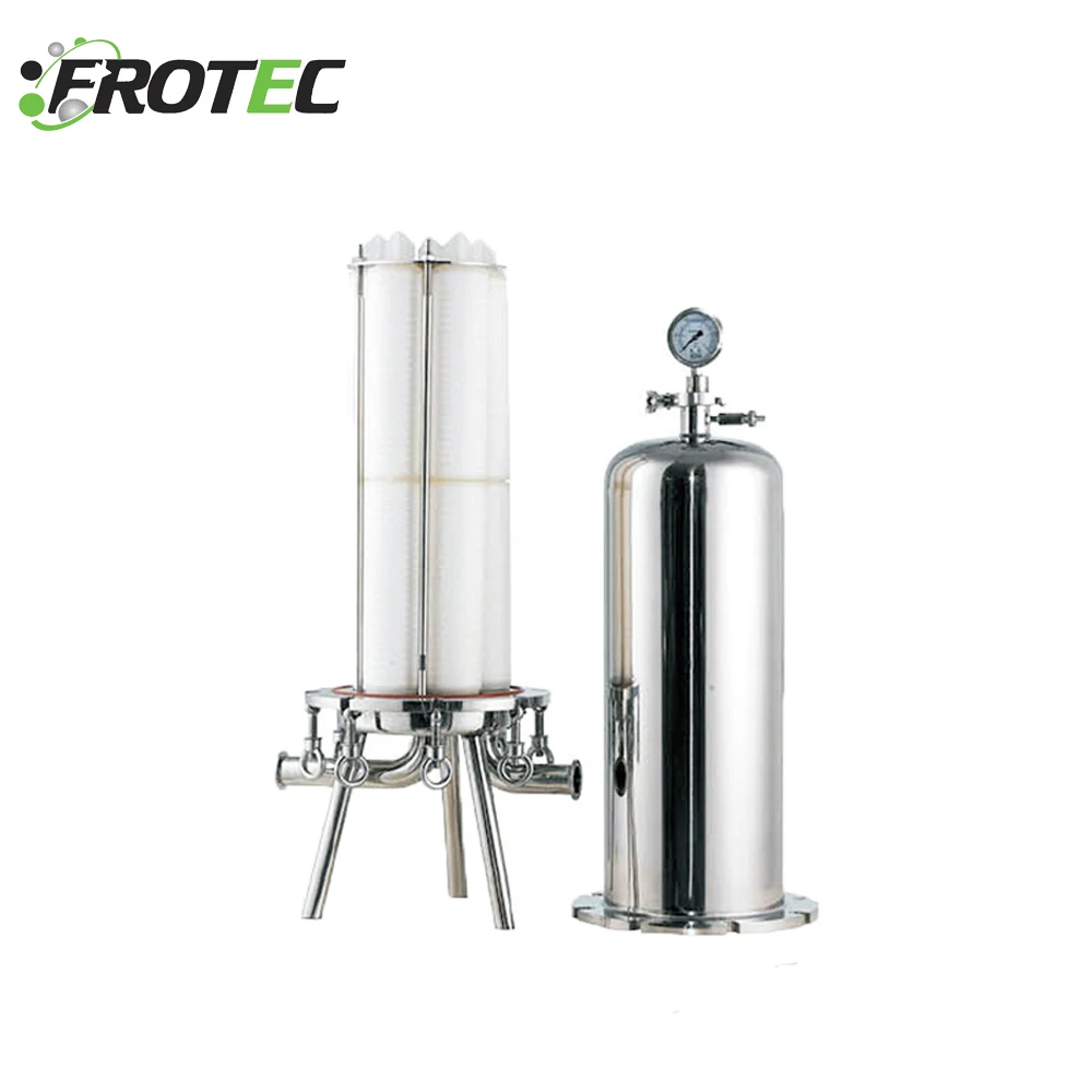 Water PP Sanitary Grade Stainless Steel Micro Filter Housing with Cartridge