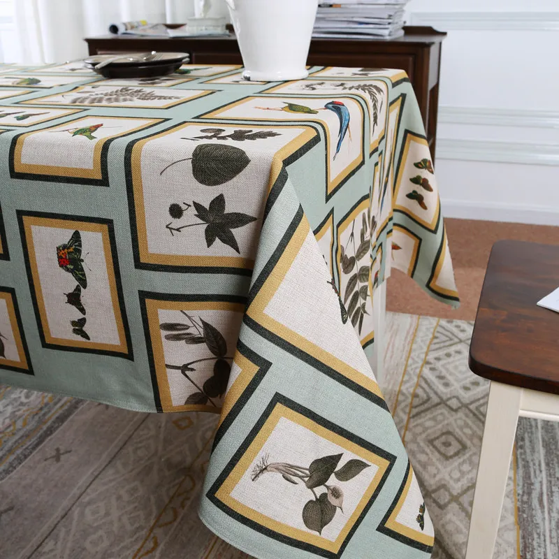 Wholesale custom digital table cloth cotton for home