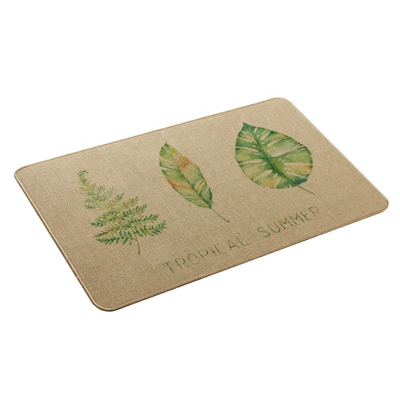 High Quality absorbent non-slip Kitchen floor mat rubber carpet home door mat