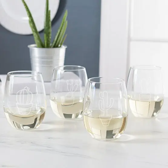 
Cactus Stemless Wine Glass 21 oz 