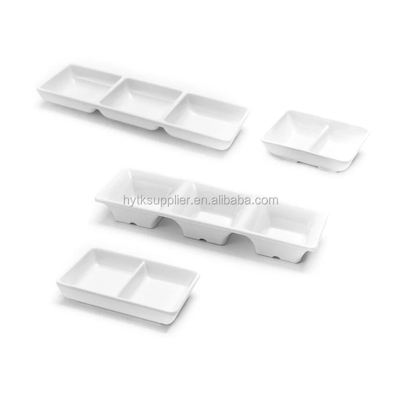 High quality restaurant soy sauce dish, white melamine sauce dish for hotel