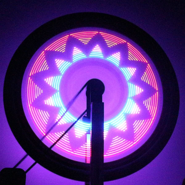 32 LED 42 Patterns Light Bike Bicycle Cycling Tire Tyre Wheel Valve Flashing Spoke Light Lamp Wholesale