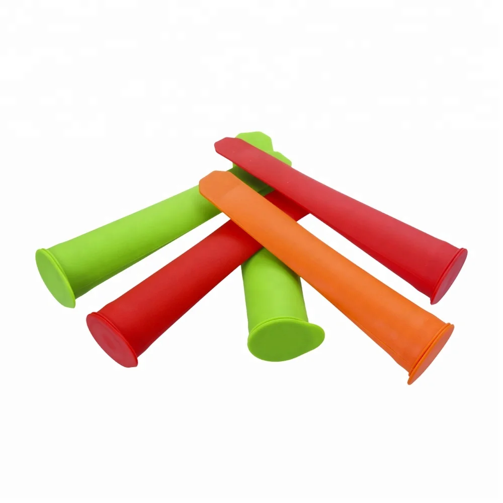 BPA free Ice Pop Machine Silicone Ice Lolly Moulds, Silicone Push Up Ice Popsicle Mold