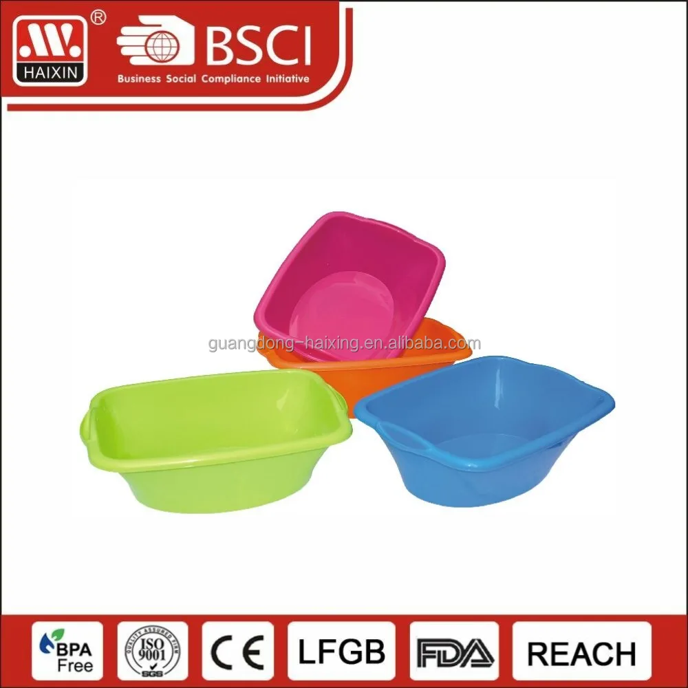 Best selling assured thickened large rectangular plastic hand wash basin price for washing