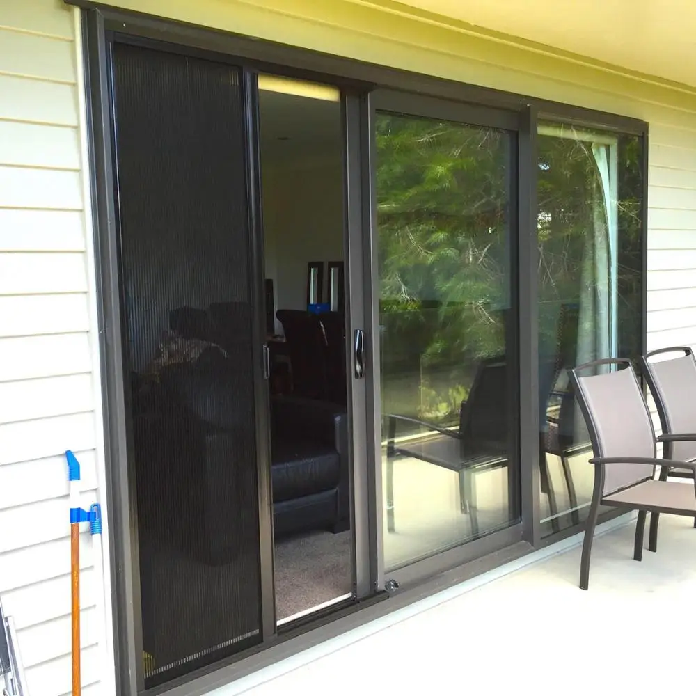 Door fly screens / Plisse polyester insect screen door with aluminum alloy frame