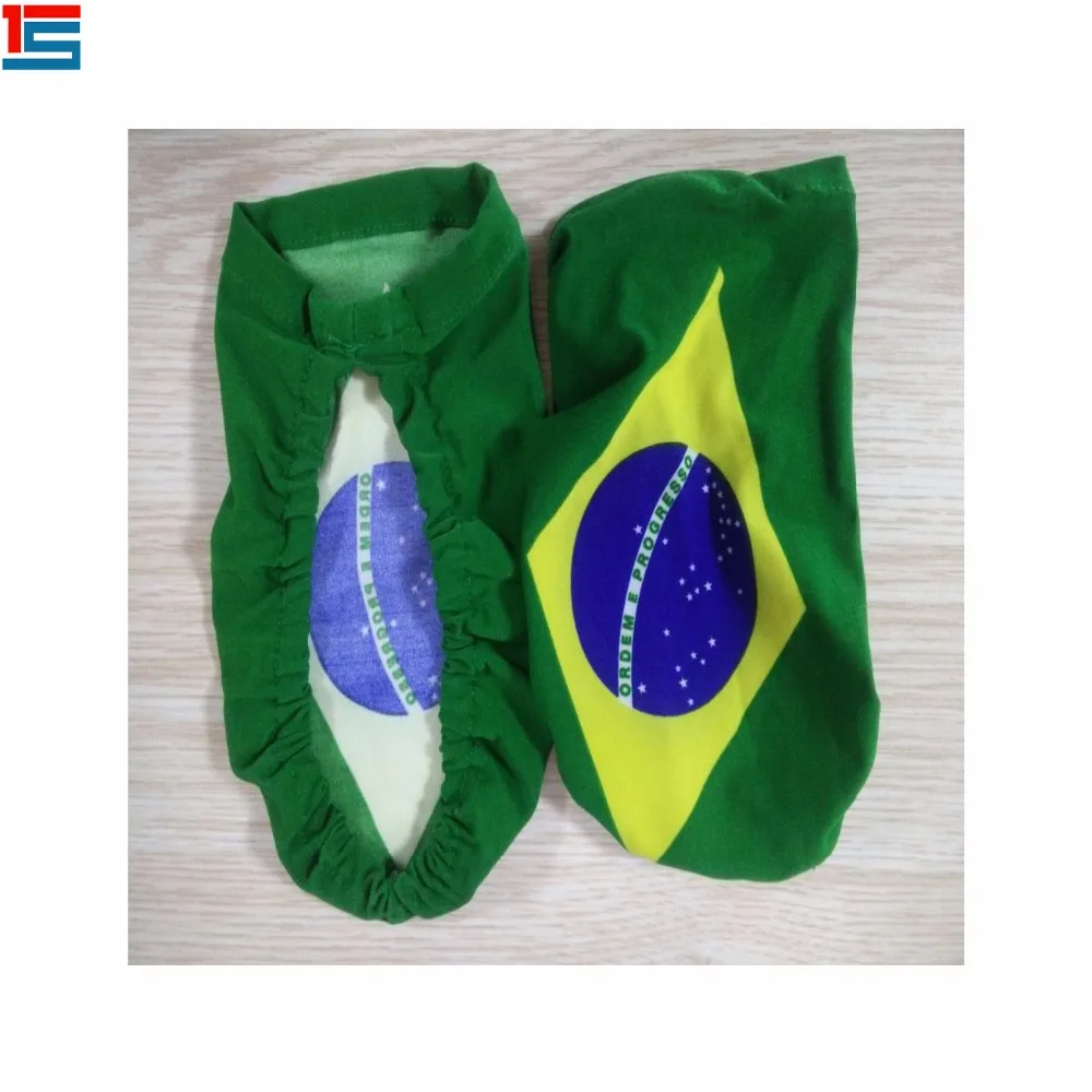 
celebrate World cup factory supply customized wholesale Brazil country flag picture car mirror cover 