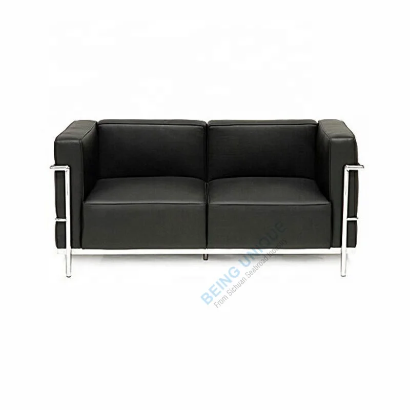 Отличная отделка роскошный офисный диван из натуральной кожи Коричневый искусственной модульный для отдыха приема