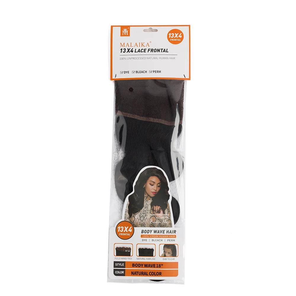 13x4 100% Virgin Human Hair Extension Weave Frontal Lace Closure