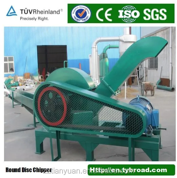 Industrial diesel wood chipper machine horizontal tree stump  grinder waste wood chipper