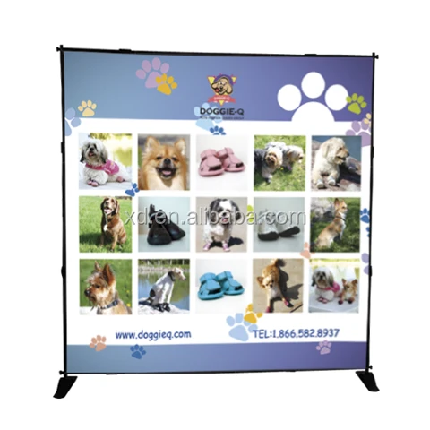 Изогнутые печать на ткани trade show отображает